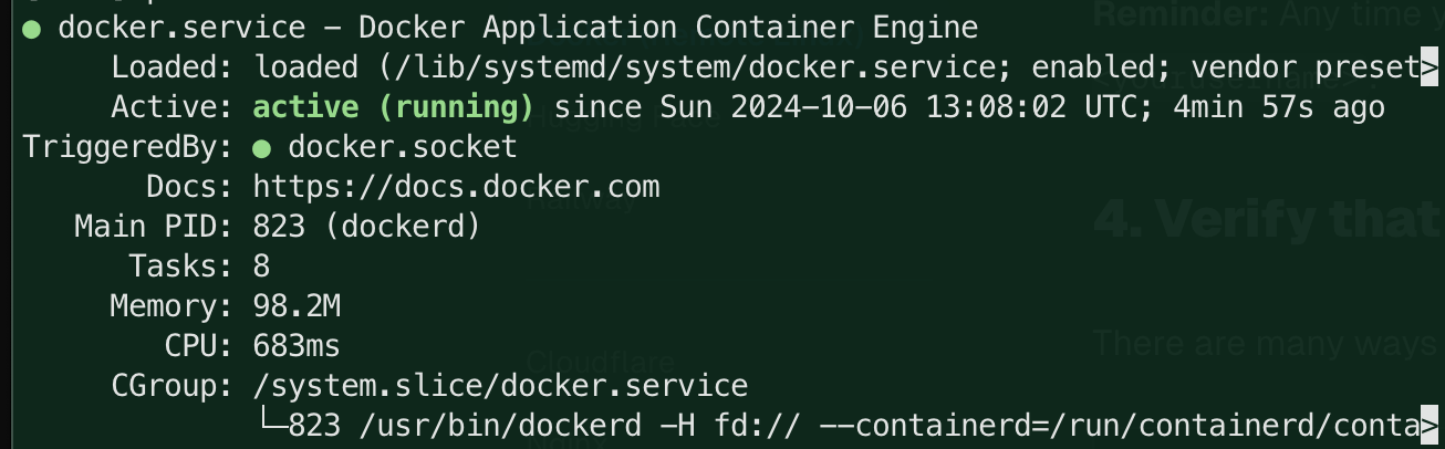 Docker Active and Running
