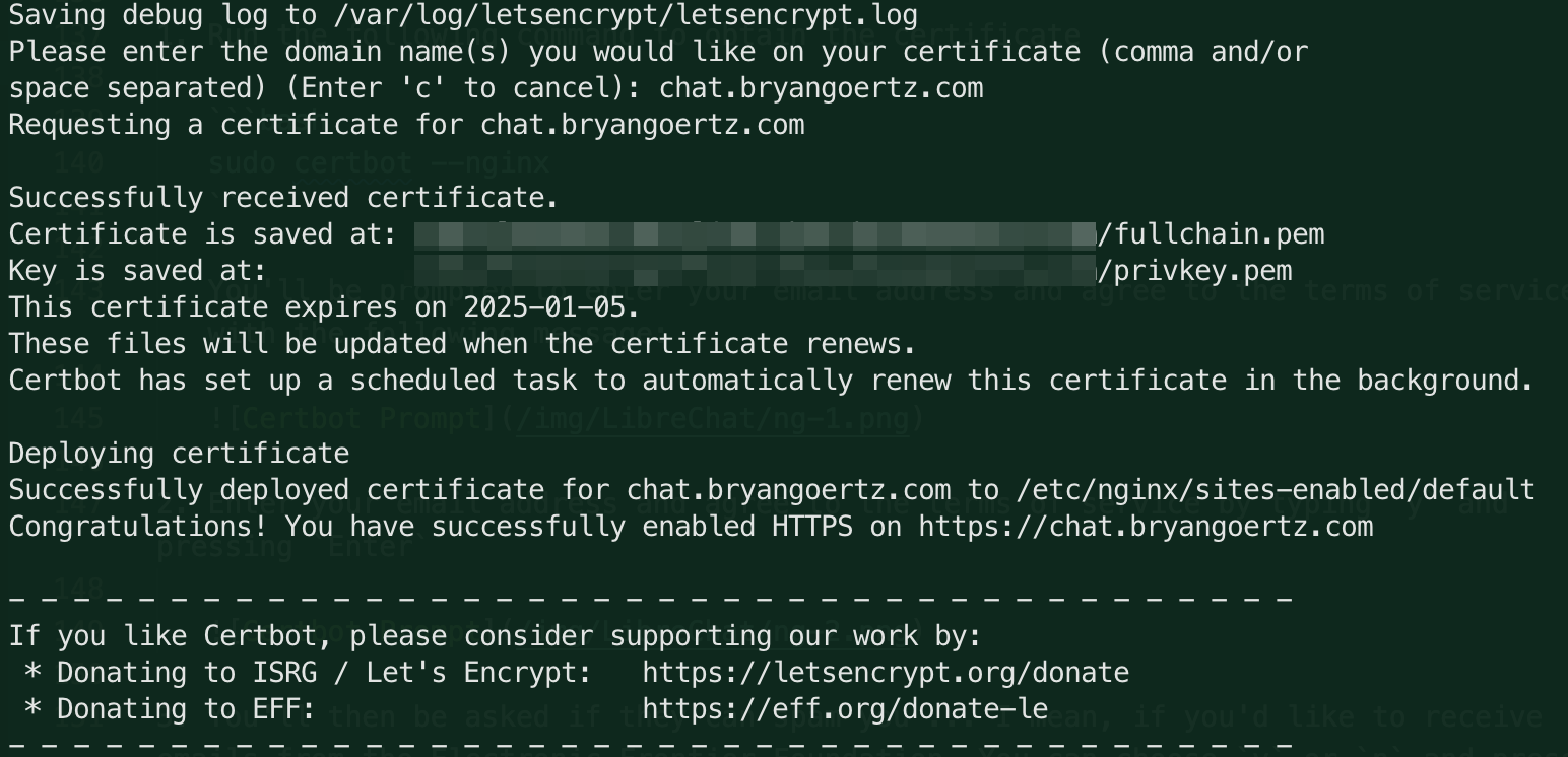 Certbot Prompt