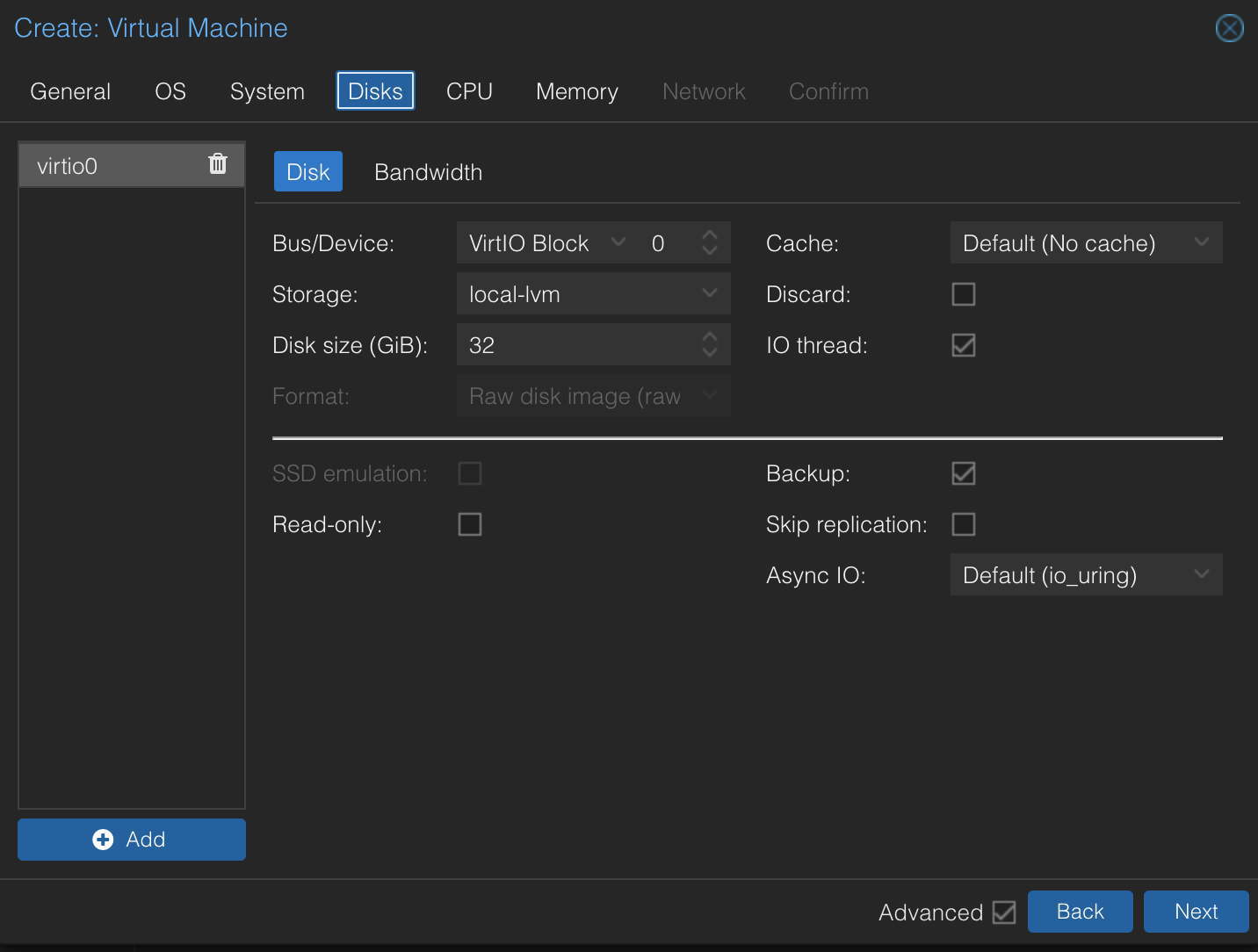Hard Disk Configuration